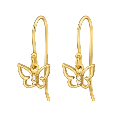 motýľ - 925 Mincový Striebro #SC# s zirkóny #47105 | #AN#