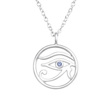 Eye of Horus - 925 Mincový Striebro #SC# s zirkóny #44870 | #AN#