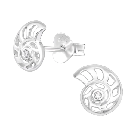 škrupina - 925 Mincový Striebro #SC# s zirkóny #38823 | #AN#