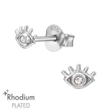 zlo oko - 925 Mincový Striebro #SC# s krištáľ #48527 | #AN#