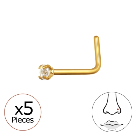 2 mm okrúhle (20 g) x 5 - Titán #SC# s krištáľ #47761 | #AN#