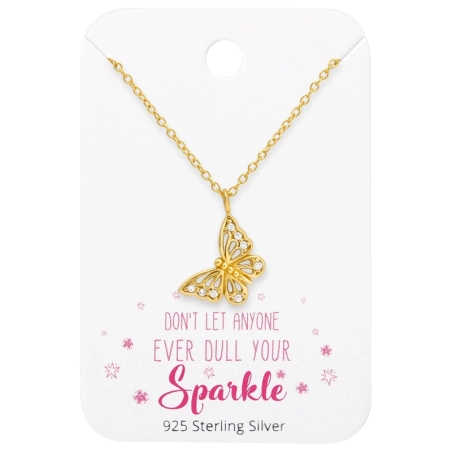 motýľ - 925 Mincový Striebro #SC# s zirkóny #45507 | #AN#