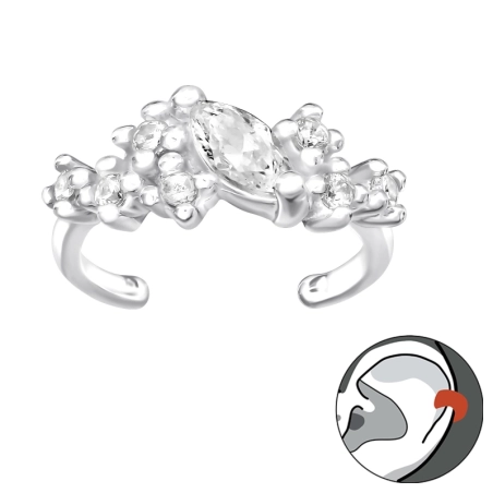 žena markíze - 925 Mincový Striebro #SC# s zirkóny #41068 | #AN#