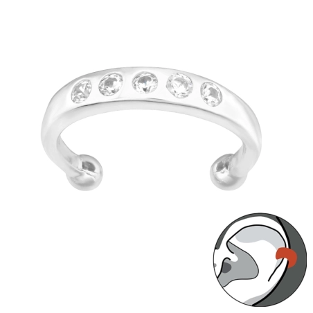 Prostý - 925 Mincový Striebro #SC# s zirkóny #42260 | #AN#