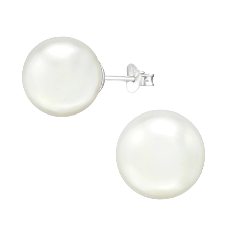 Imitácia perly 12mm - 925 Mincový Striebro #SC# s perla #38651 | #AN#