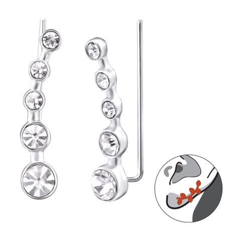 kolo - 925 Mincový Striebro #SC# s krištáľ #24574 | #AN#