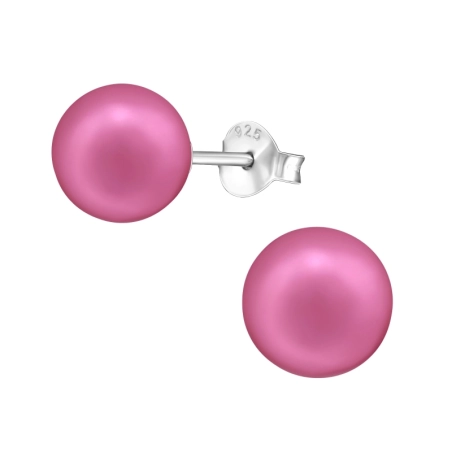 8mm - 925 Mincový Striebro #SC# s perla #17954 | #AN#