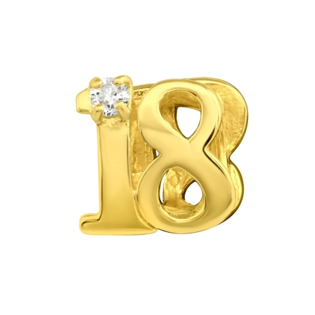 "18" - 925 Mincový Striebro #SC# s zirkóny #3737 | #AN#