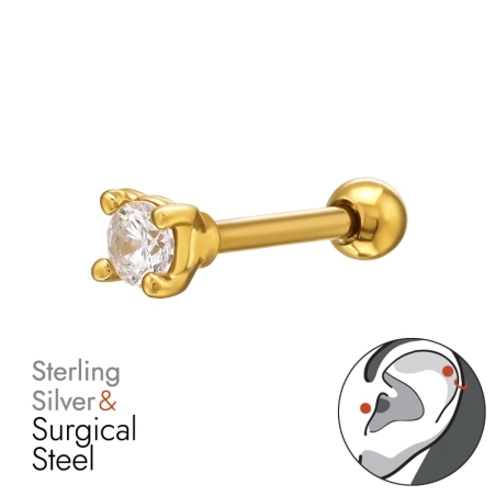 kolo - Striebro 925 + Chirurgická Oceľ 316 #SC# s zirkóny #49612 | #AN#