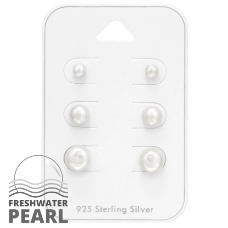 4, 5 a 7 mm - 925 Mincový Striebro #SC# s perla #49754 | #AN#
