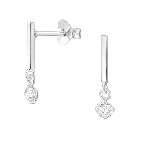 bar - 925 Mincový Striebro #SC# s zirkóny #49725 | #AN#