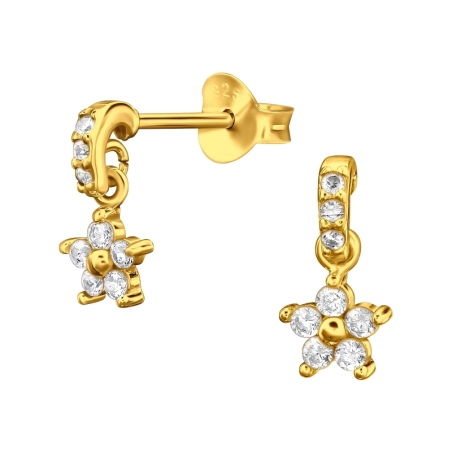 Visiaci kvet - 925 Mincový Striebro #SC# s zirkóny #49519 | #AN#