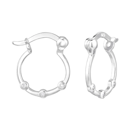 krinolína - 925 Mincový Striebro #SC# s zirkóny #48705 | #AN#