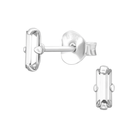 bageta - 925 Mincový Striebro #SC# s krištáľ #47600 | #AN#