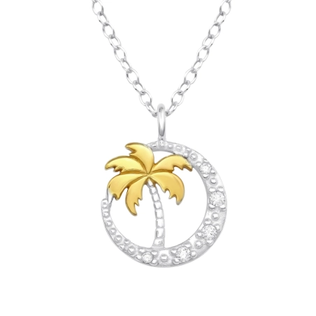 palma - 925 Mincový Striebro #SC# s zirkóny #47288 | #AN#