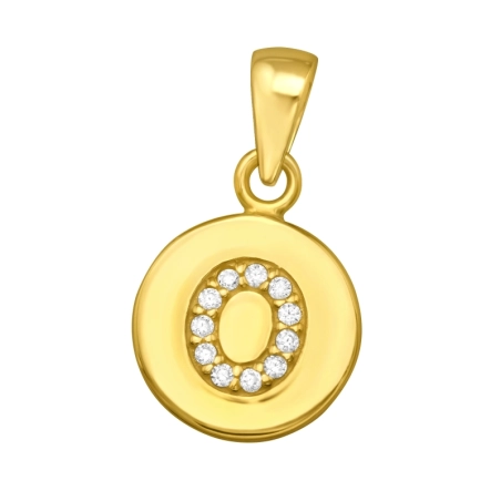 List o - 925 Mincový Striebro #SC# s zirkóny #46525 | #AN#