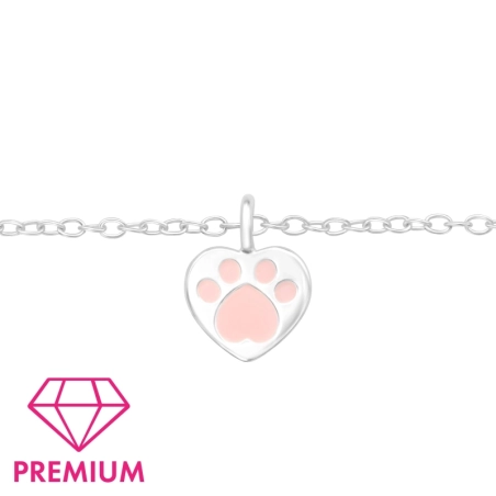 paw tlač - 925 Mincový Striebro #SC# s epoxidová #43689 | #AN#