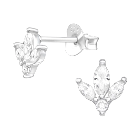 krídlo - 925 Mincový Striebro #SC# s zirkóny #43561 | #AN#