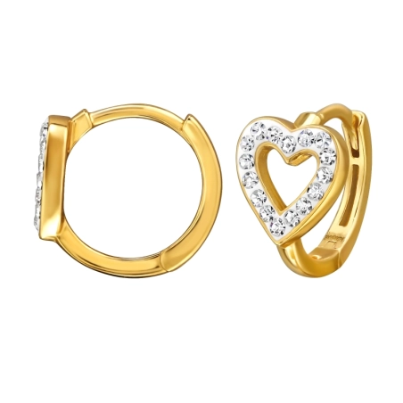 8 mm srdce - 925 Mincový Striebro #SC# s krištáľ #50083 | #AN#