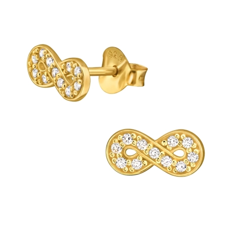 9mm symbol večnosti - 925 Mincový Striebro #SC# s zirkóny #50002 | #AN#