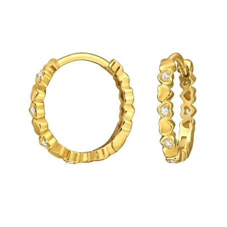 Srdcová kapela - 925 Mincový Striebro #SC# s zirkóny #50004 | #AN#