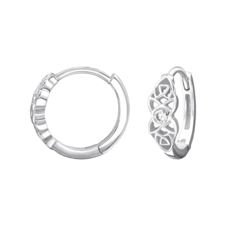 Keltský symbol - 925 Mincový Striebro #SC# s zirkóny #49528 | #AN#