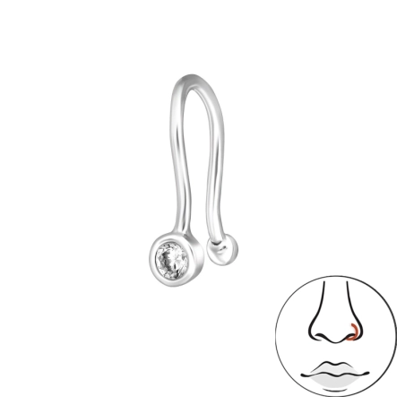 guľatý 2mm - 925 Mincový Striebro #SC# s zirkóny #49391 | #AN#