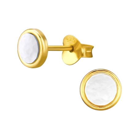 kruh - 925 Mincový Striebro #SC# s Kameň / imitácia kameňa #48154 | #AN#