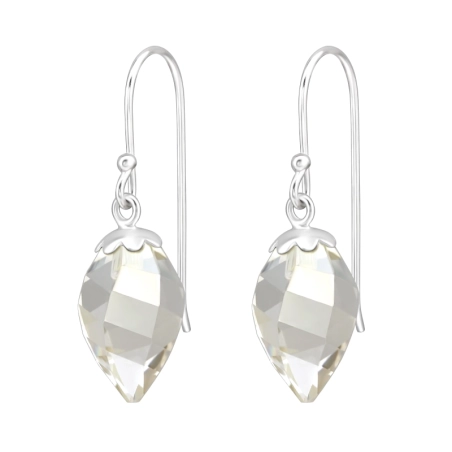 slza - 925 Mincový Striebro #SC# s krištáľ #47497 | #AN#