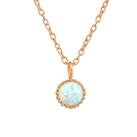 kolo - 925 Mincový Striebro #SC# s opál #47036 | #AN#