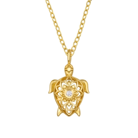 korytnačka - 925 Mincový Striebro #SC# s zirkóny #46991 | #AN#