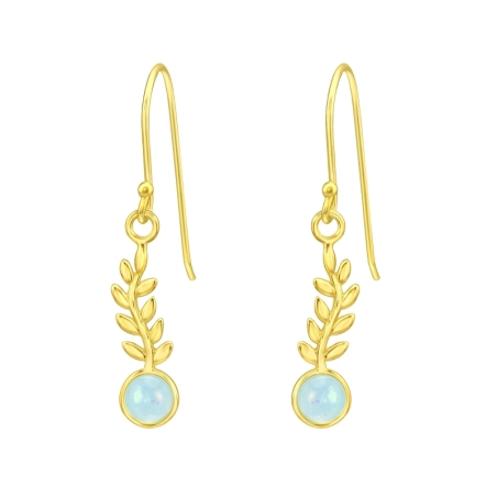 krídlo - 925 Mincový Striebro #SC# s opál #45977 | #AN#