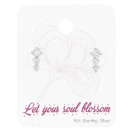 Okrúhle šumivé - 925 Mincový Striebro #SC# s zirkóny #45484 | #AN#