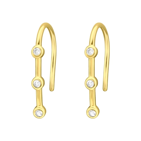 geometrický - 925 Mincový Striebro #SC# s zirkóny #44970 | #AN#