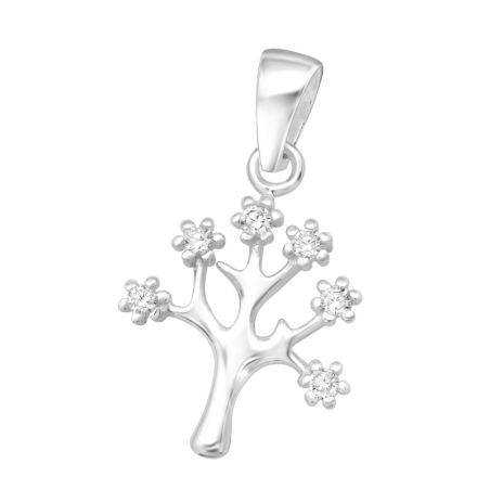 strom - 925 Mincový Striebro #SC# s zirkóny #44367 | #AN#