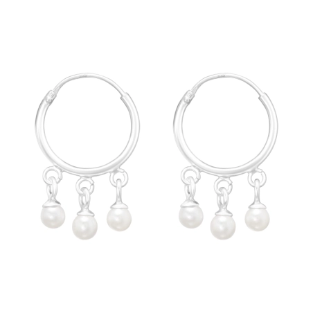 Závesné imitácie perál - 925 Mincový Striebro #SC# s perla #41472 | #AN#