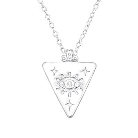 zlo oko - 925 Mincový Striebro #SC# s zirkóny #41198 | #AN#