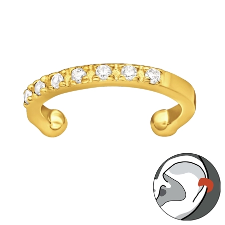 iskrivý - 925 Mincový Striebro #SC# s zirkóny #40885 | #AN#