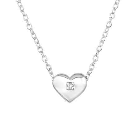 srdcové - 925 Mincový Striebro #SC# s zirkóny #23303 | #AN#