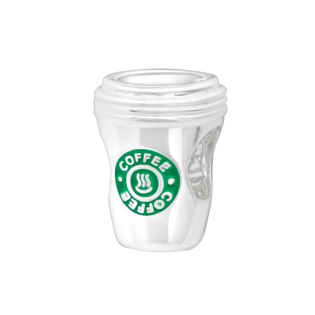 Šálka ​​kávy - 925 Mincový Striebro #SC# s epoxidová #19831 | #AN#