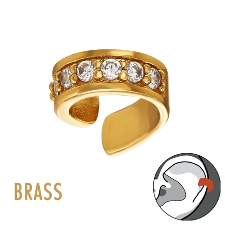 bar - Mosadz #SC# s zirkóny #50781 | #AN#