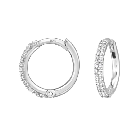 12 mm Krúžky so zirkónmi Huggies šperky | All4silver