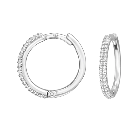 14 mm Krúžky so zirkónmi Huggies šperky | All4silver