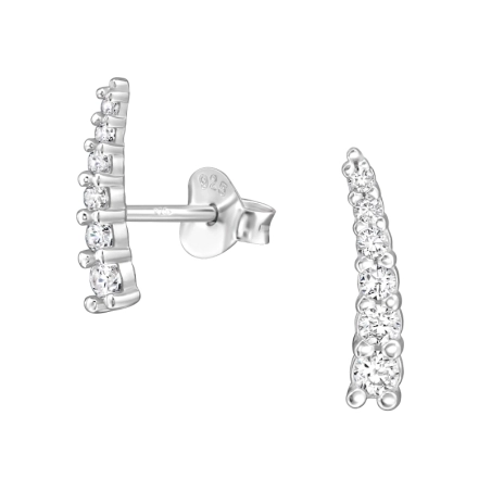 Horolezec - 925 Mincový Striebro #SC# s zirkóny #50062 | #AN#