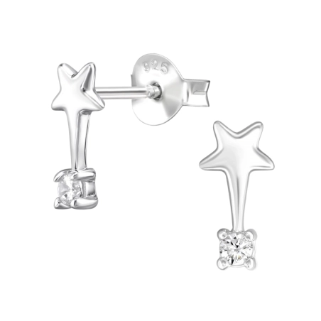 Rozmarná hviezda - 925 Mincový Striebro #SC# s zirkóny #50010 | #AN#