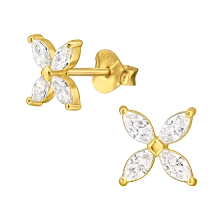 7mm kvet markízy - 925 Mincový Striebro #SC# s zirkóny #49994 | #AN#