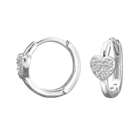 srdcové - 925 Mincový Striebro #SC# s zirkóny #49922 | #AN#