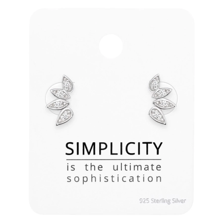 Lístky so zirkónmi Súpravy sety Šperky šperky | All4silver