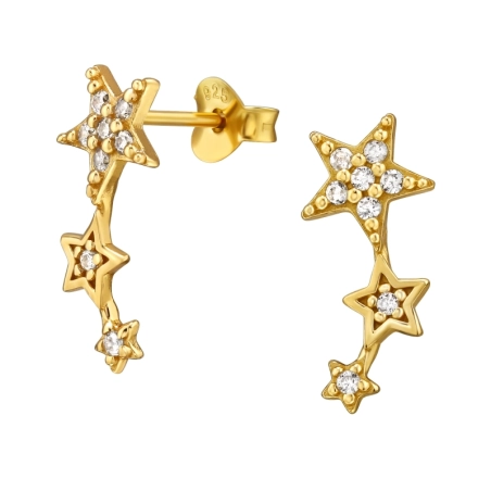 triple star - 925 Mincový Striebro #SC# s zirkóny #49729 | #AN#