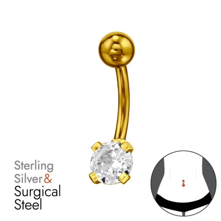 kolo - Striebro 925 + Chirurgická Oceľ 316 #SC# s zirkóny #49650 | #AN#